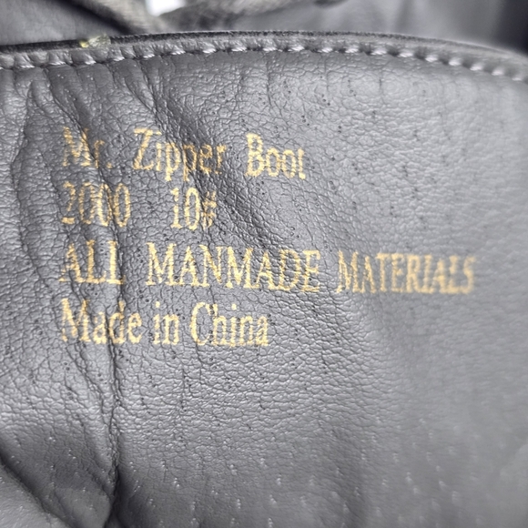 Seven 7 Women's Silver Metallic Lace-Up Mr. Zipper Combat Zip Boots, Size: 10 - Picture 4 of 13